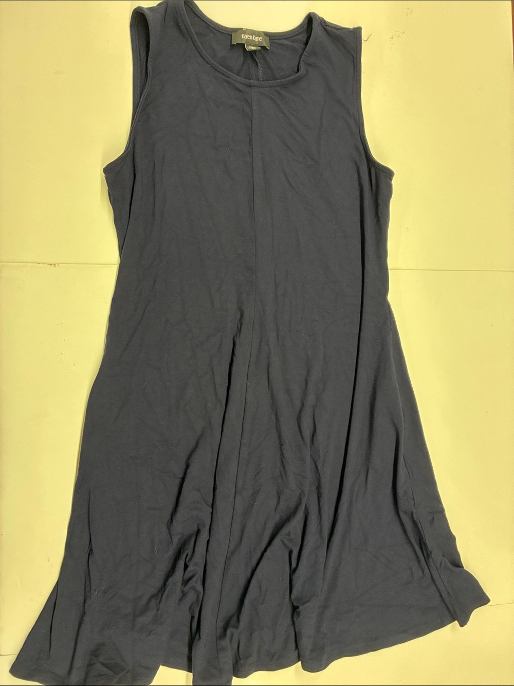 NEW Karen Kane Sleeveless A-Line Dress in Navy with pockets Size XL